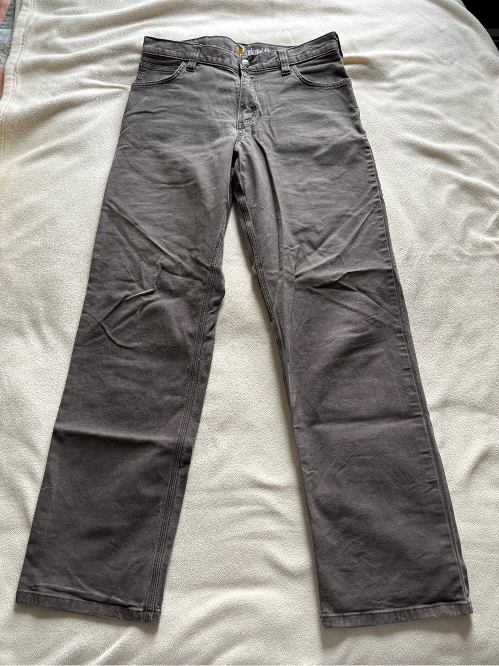 Carhartt men’s brown gray work pants